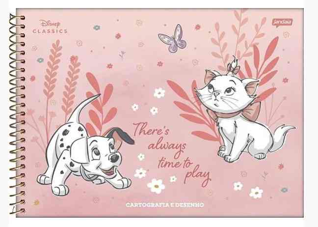 CADERNO DESENHO/CARTOGRAFIA CLASSICOS DISNEY